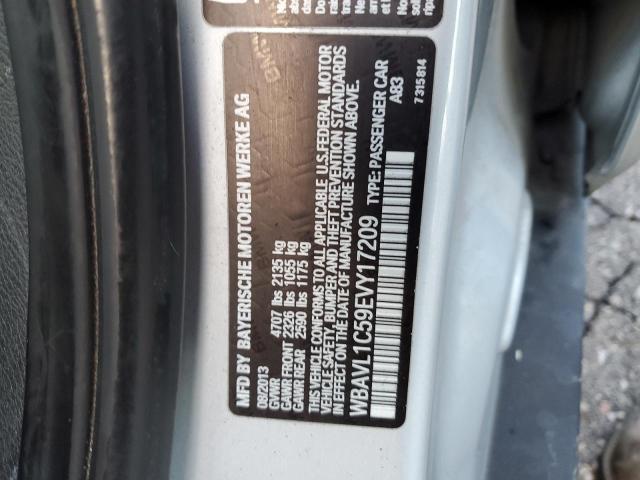 WBAVL1C59EVY17209 - 2014 BMW X1 XDRIVE28I SILVER photo 12