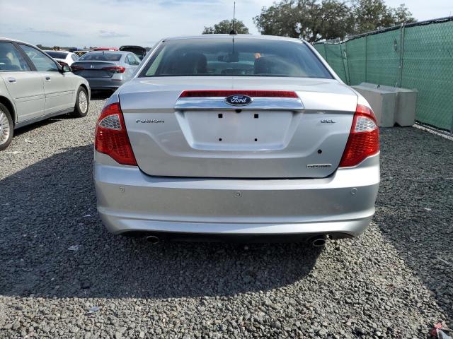 3FAHP0JGXCR245456 - 2012 FORD FUSION SEL SILVER photo 6