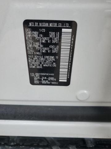 JN8AY2DB9P9834489 - 2023 NISSAN ARMADA PLATINUM WHITE photo 13