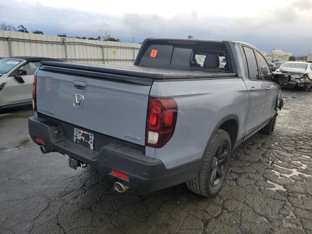 5FPYK3F84NB027181 - 2022 HONDA RIDGELINE BLACK EDITION GRAY photo 3