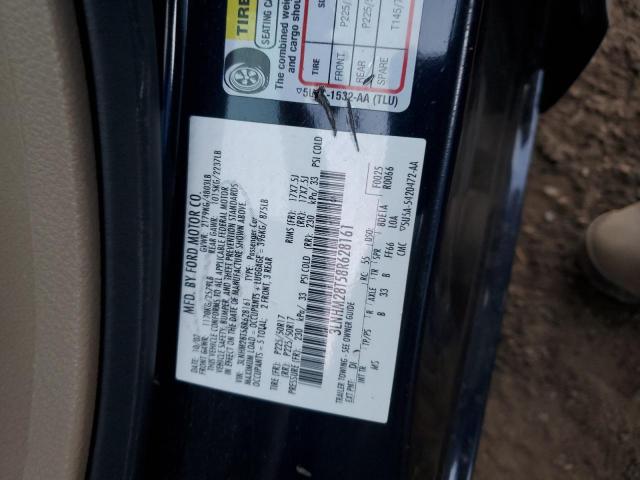 3LNHM28T58R628161 - 2008 LINCOLN MKZ BLACK photo 12