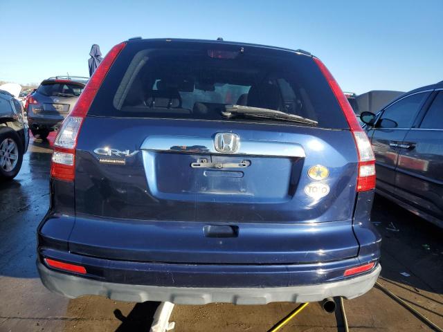 JHLRE3H50AC011349 - 2010 HONDA CR-V EX BLUE photo 6