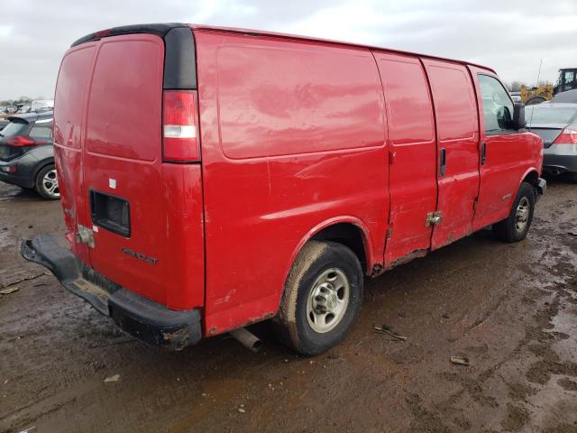 1GCGG25V451214209 - 2005 CHEVROLET EXPRESS G2 RED photo 3