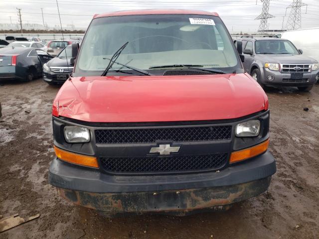 1GCGG25V451214209 - 2005 CHEVROLET EXPRESS G2 RED photo 5