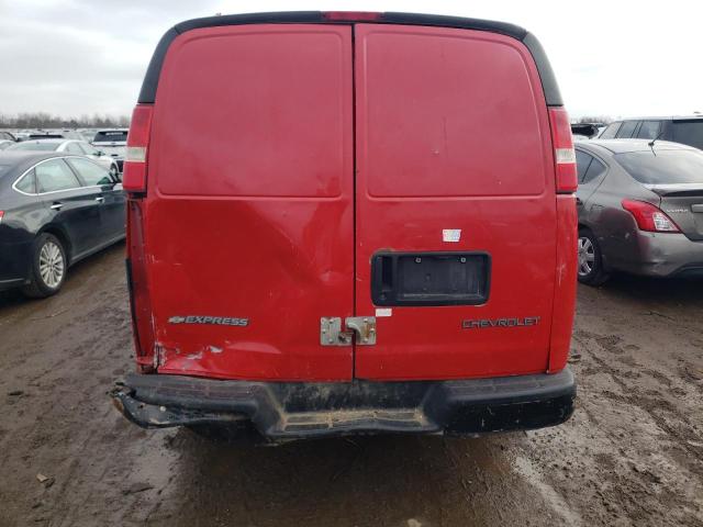 1GCGG25V451214209 - 2005 CHEVROLET EXPRESS G2 RED photo 6