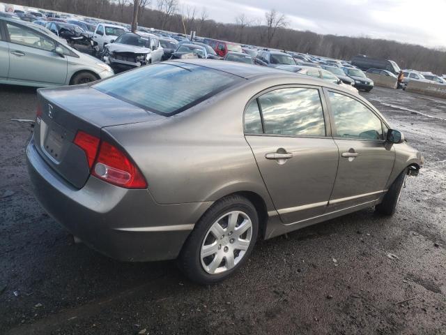 2HGFA16548H305977 - 2008 HONDA CIVIC LX BROWN photo 3