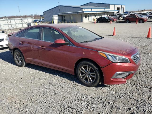 5NPE24AF1FH249669 - 2015 HYUNDAI SONATA SE RED photo 4