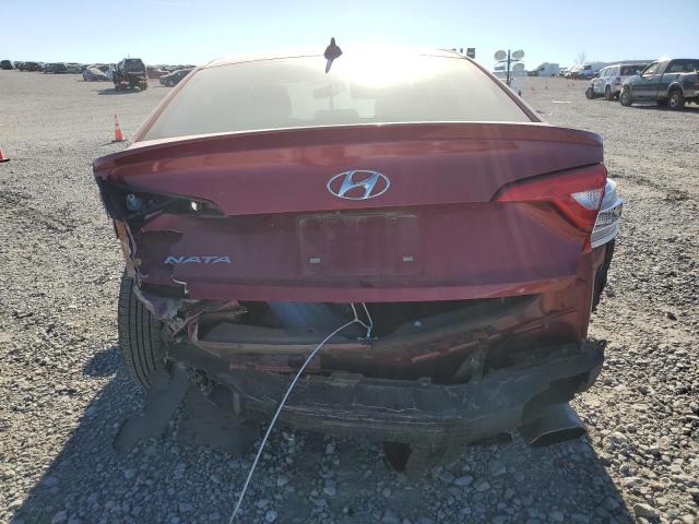 5NPE24AF1FH249669 - 2015 HYUNDAI SONATA SE RED photo 6