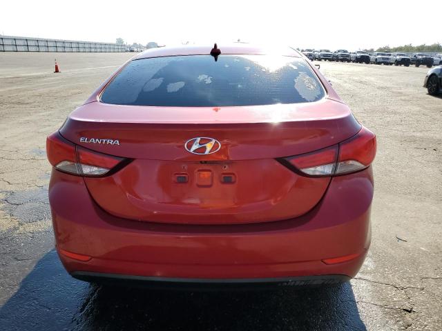 KMHDH4AE6GU586570 - 2016 HYUNDAI ELANTRA SE RED photo 6