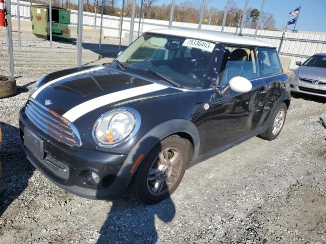 WMWSU3C58CT263617 - 2012 MINI COOPER BLACK photo 1