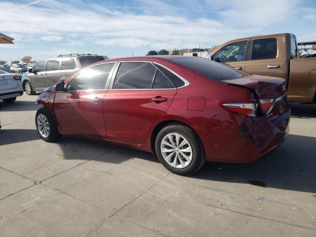 4T1BF1FK2GU591355 - 2016 TOYOTA CAMRY LE RED photo 2