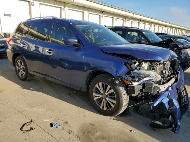 5N1DR2MM5KC636927 - 2019 NISSAN PATHFINDER S BLUE photo 4