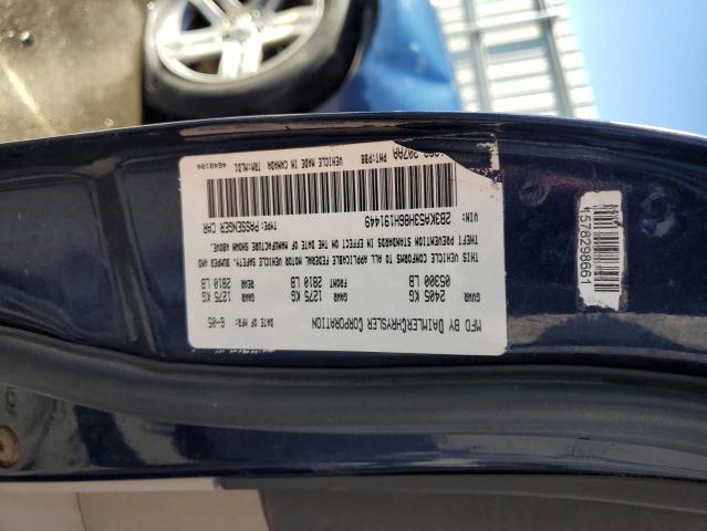 2B3KA53H86H191449 - 2006 DODGE CHARGER R/T BLUE photo 12