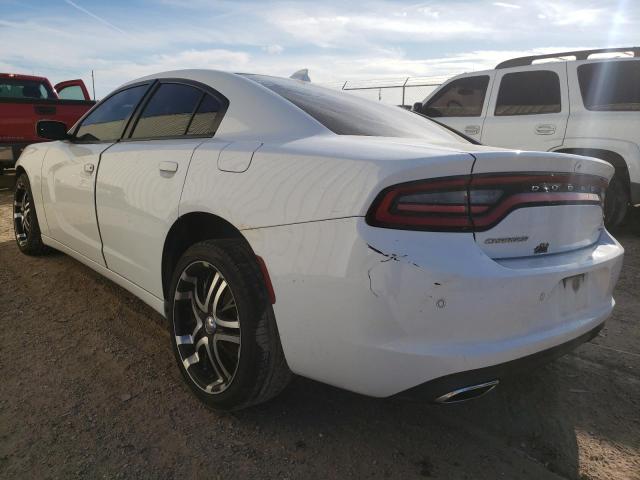 2C3CDXHG7JH157893 - 2018 DODGE CHARGER SXT PLUS WHITE photo 2