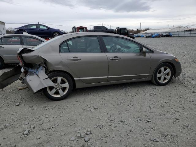 2HGFA16838H345395 - 2008 HONDA CIVIC EX GRAY photo 3