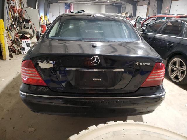 WDBNG83J36A461442 - 2006 MERCEDES-BENZ S 430 4MATIC BLACK photo 6