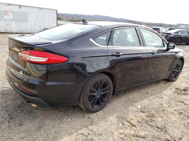 3FA6P0HD7KR213839 - 2019 FORD FUSION SE BLACK photo 3