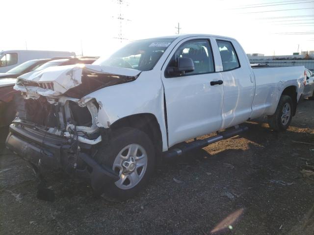 5TFCW5F16JX023767 - 2018 TOYOTA TUNDRA DOUBLE CAB SR/SR5 WHITE photo 1