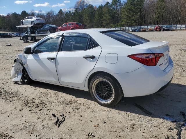 5YFBURHE2KP887188 - 2019 TOYOTA COROLLA L WHITE photo 2