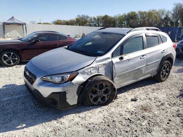 JF2GTHSC9MH669551 - 2021 SUBARU CROSSTREK SPORT SILVER photo 1