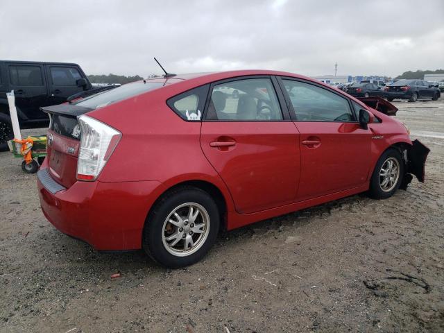 JTDKN3DU6A0005150 - 2010 TOYOTA PRIUS RED photo 3