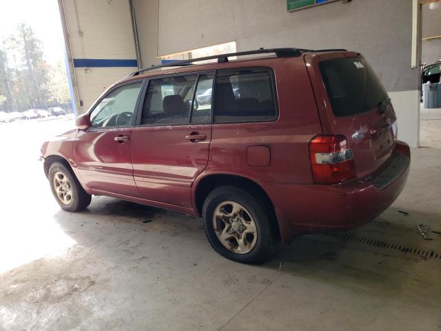 JTEGD21A360137489 - 2006 TOYOTA HIGHLANDER BURGUNDY photo 2