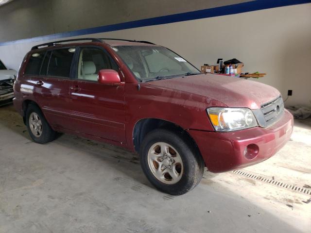 JTEGD21A360137489 - 2006 TOYOTA HIGHLANDER BURGUNDY photo 4