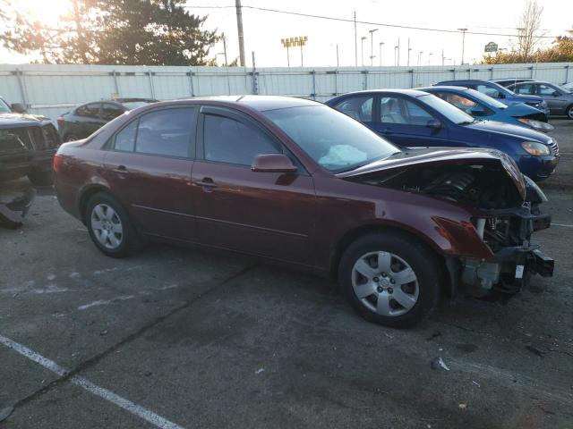 5NPET46C08H338521 - 2008 HYUNDAI SONATA GLS RED photo 4