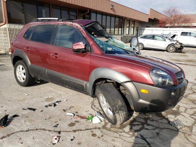 KM8JN12D75U042544 - 2005 HYUNDAI TUCSON GLS MAROON photo 4