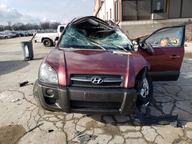 KM8JN12D75U042544 - 2005 HYUNDAI TUCSON GLS MAROON photo 5