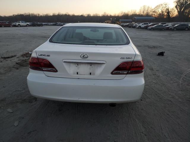 JTHBA30G065168042 - 2006 LEXUS ES 330 WHITE photo 6