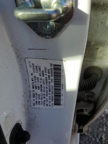 1HGCR2F7XDA105343 - 2013 HONDA ACCORD EX WHITE photo 13