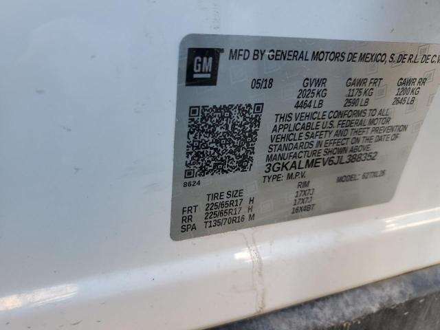 3GKALMEV6JL388352 - 2018 GMC TERRAIN SLE WHITE photo 13