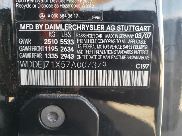 WDDEJ71X57A007379 - 2007 MERCEDES-BENZ CL 550 BLACK photo 13