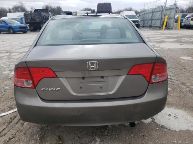 1HGFA16888L112700 - 2008 HONDA CIVIC EX GRAY photo 6