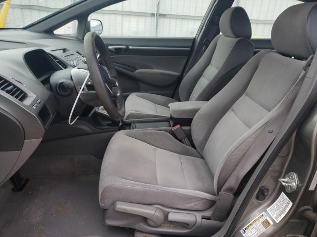 1HGFA16888L112700 - 2008 HONDA CIVIC EX GRAY photo 7