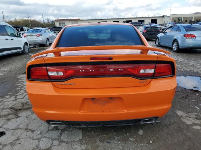 2C3CDXHG1EH167034 - 2014 DODGE CHARGER SXT ORANGE photo 6