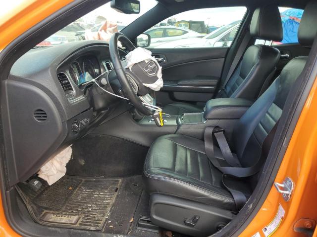 2C3CDXHG1EH167034 - 2014 DODGE CHARGER SXT ORANGE photo 7