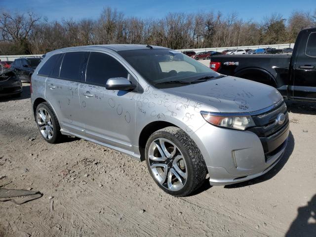 2FMDK3AK1DBA28872 - 2013 FORD EDGE SPORT SILVER photo 4