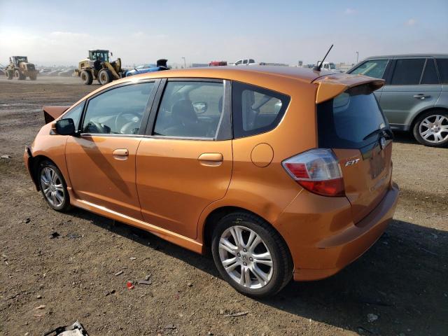 JHMGE8H45AS021551 - 2010 HONDA FIT SPORT ORANGE photo 2