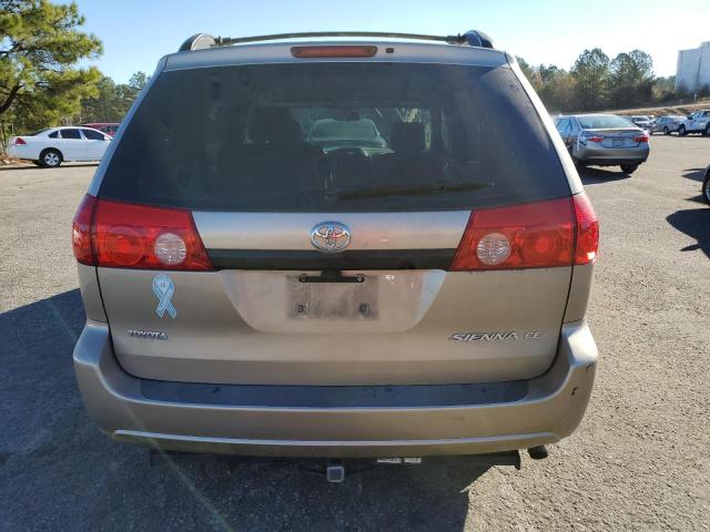 5TDZA23C26S530496 - 2006 TOYOTA SIENNA CE SILVER photo 6