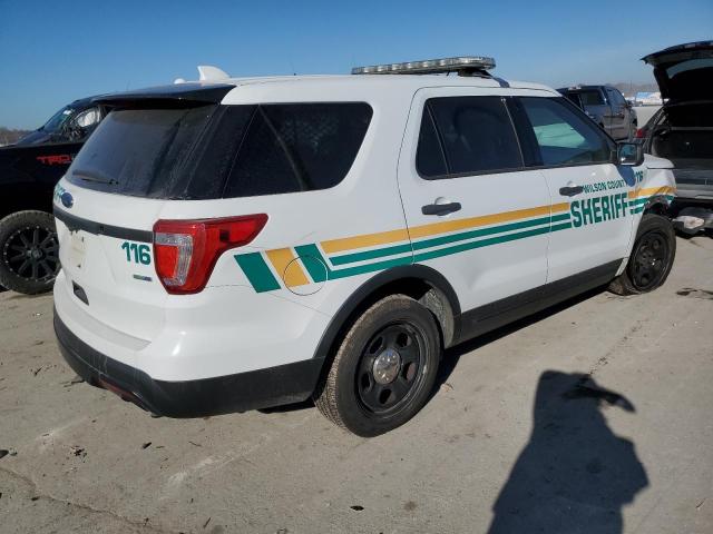 1FM5K8ARXGGC50421 - 2016 FORD EXPLORER POLICE INTERCEPTOR WHITE photo 3