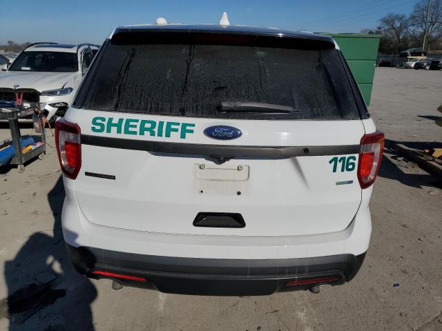 1FM5K8ARXGGC50421 - 2016 FORD EXPLORER POLICE INTERCEPTOR WHITE photo 6