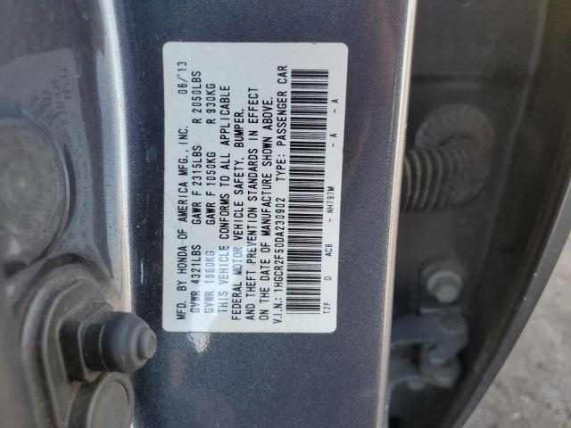 1HGCR2F50DA230902 - 2013 HONDA ACCORD SPORT შავი ფოტო 13