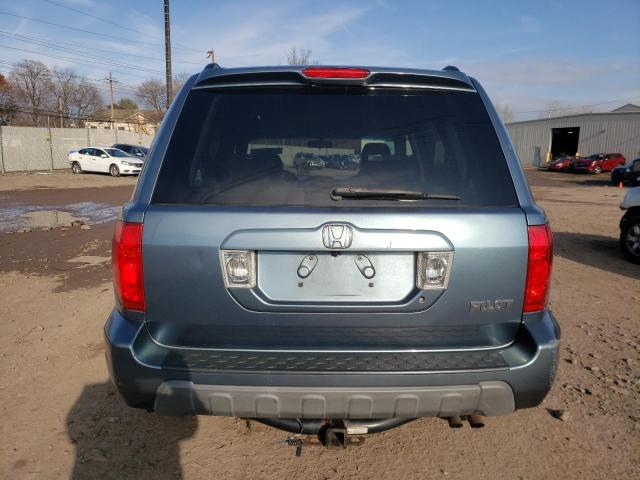 2HKYF18575H559904 - 2005 HONDA PILOT EXL TURQUOISE photo 6