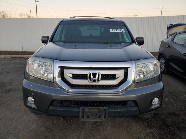 5FNYF4H5XAB015374 - 2010 HONDA PILOT EXL GRAY photo 5