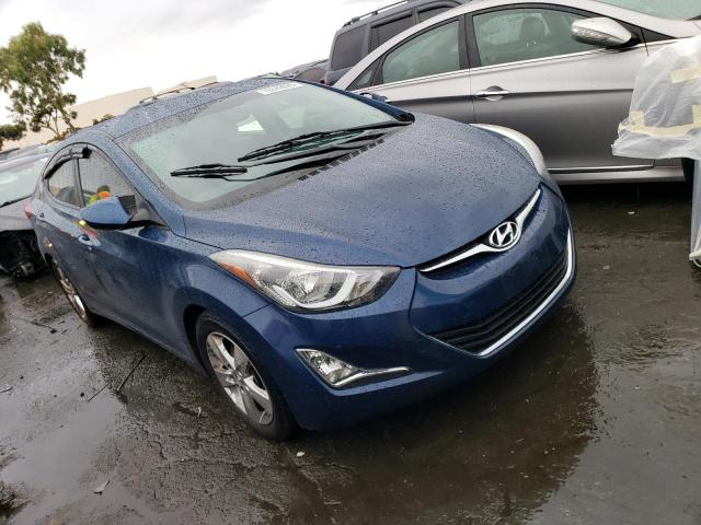 KMHDH4AE9FU381789 - 2015 HYUNDAI ELANTRA SE BLUE photo 4