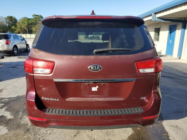 KNDMC5C13F6064775 - 2015 KIA SEDONA EX MAROON photo 6