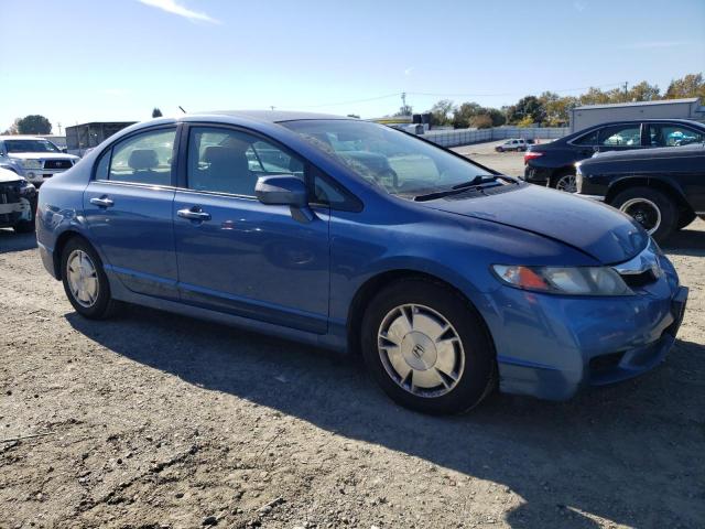 JHMFA3F28AS002925 - 2010 HONDA CIVIC HYBRID BLUE photo 4