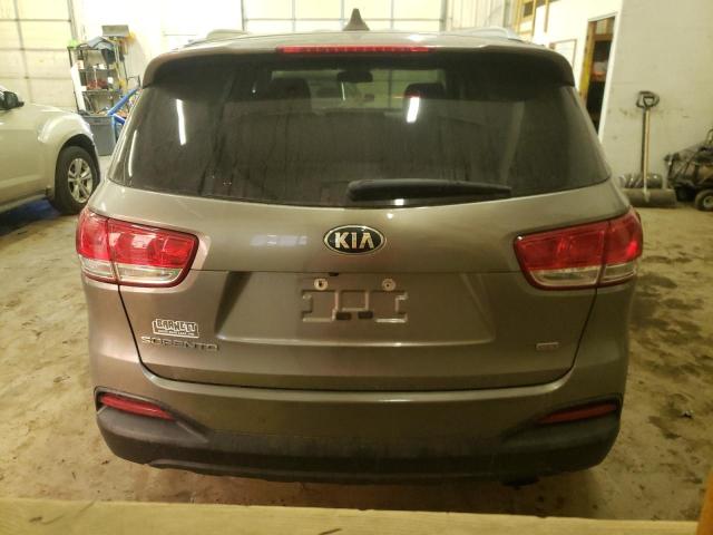 5XYPG4A31HG295531 - 2017 KIA SORENTO LX GRAY photo 6